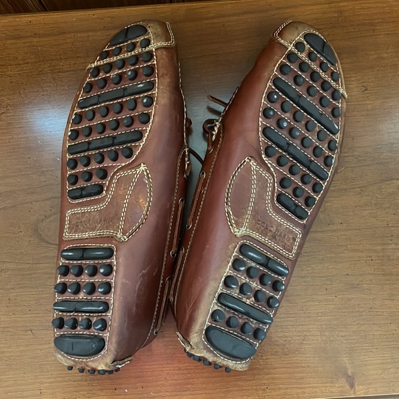 Cole Haan Gunnison Waxy Leather Boat Style Drivers - Picture 5 of 5